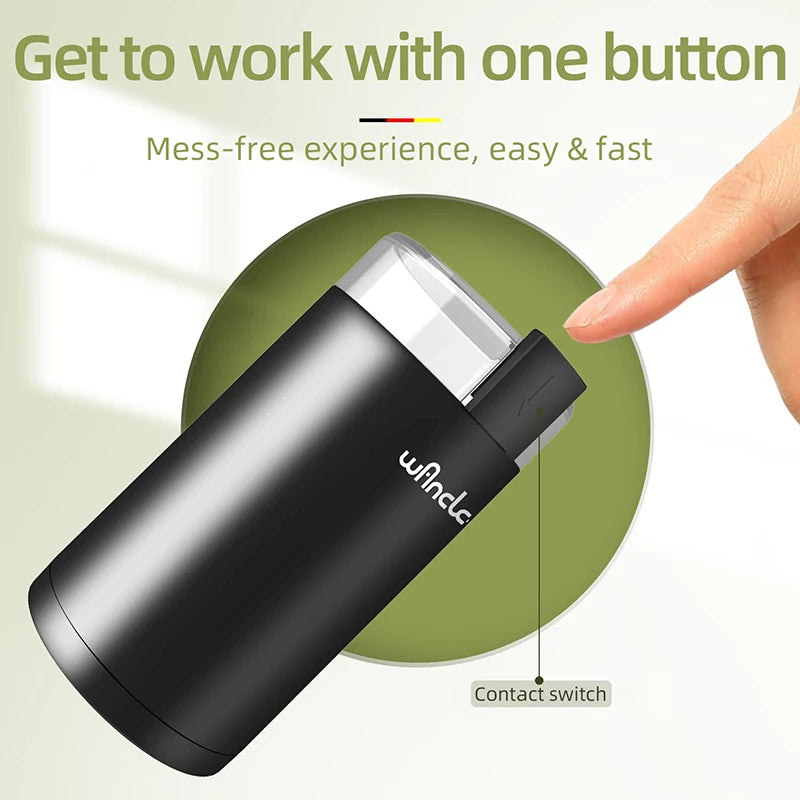 200w High-Power Coffee Grinder for Freshly Ground Coffee