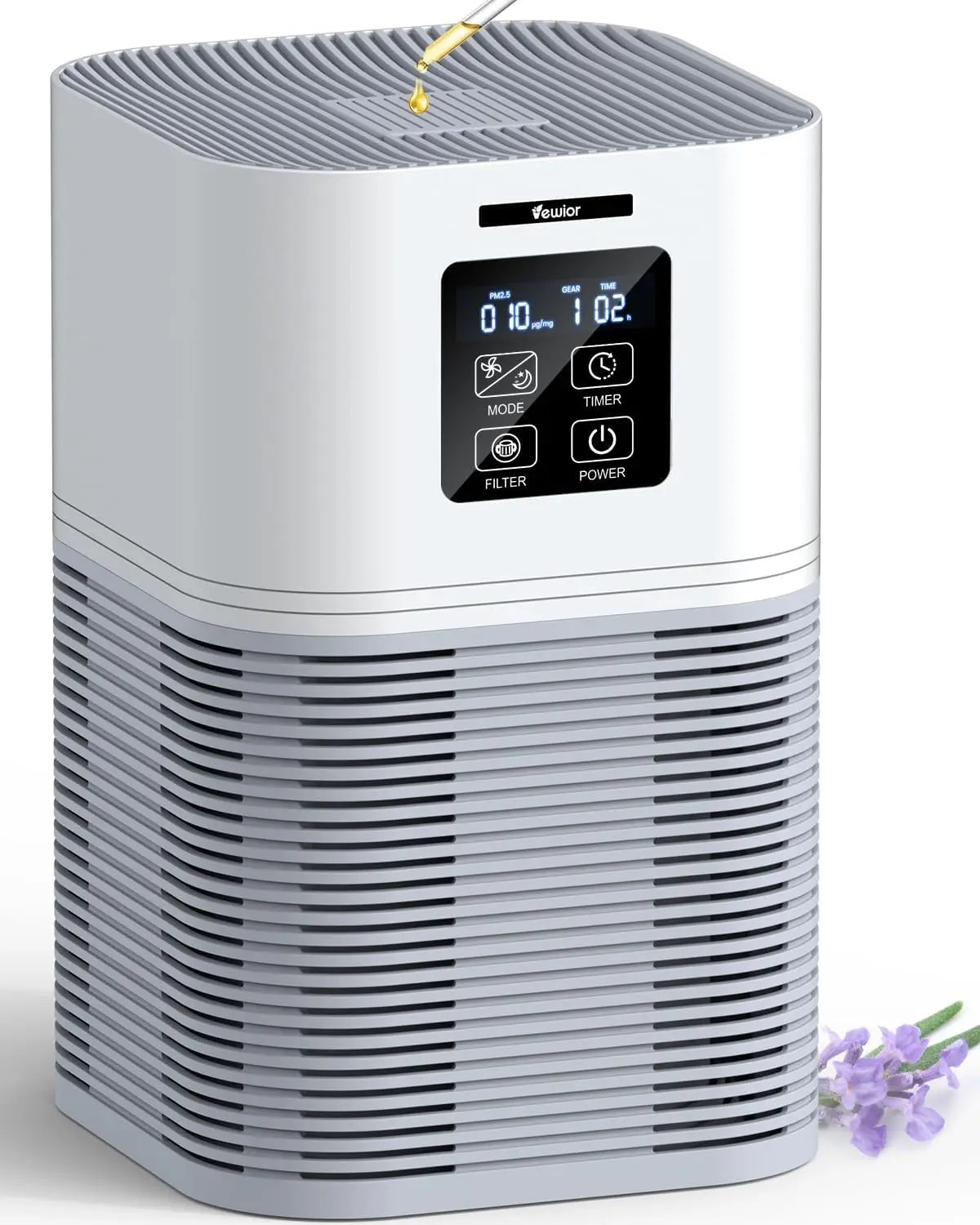 2 In 1 Air Purifier With Aromatherapy And Smart Features