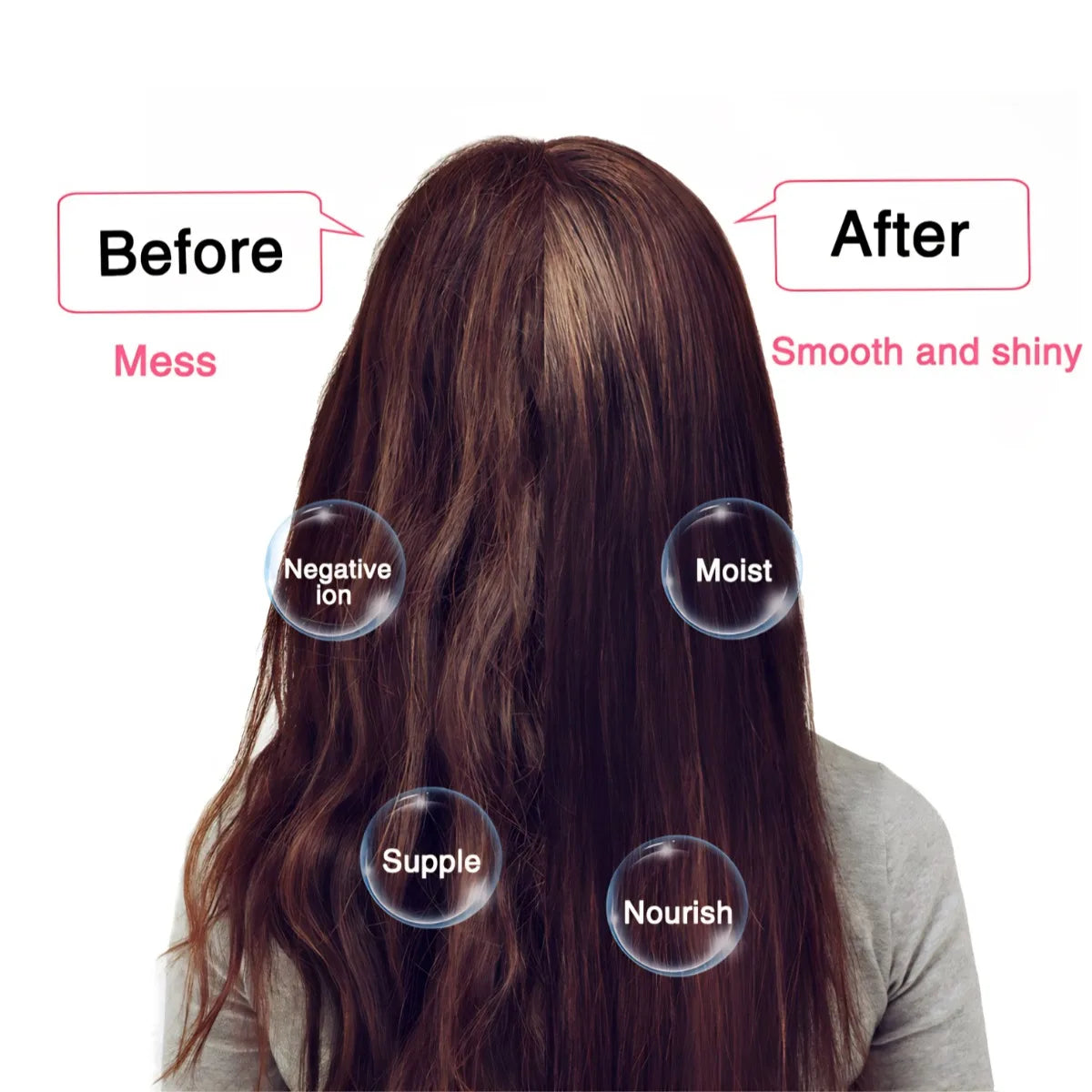 4 In 1 Hot Air Brush Styling Comb for Effortless Styling