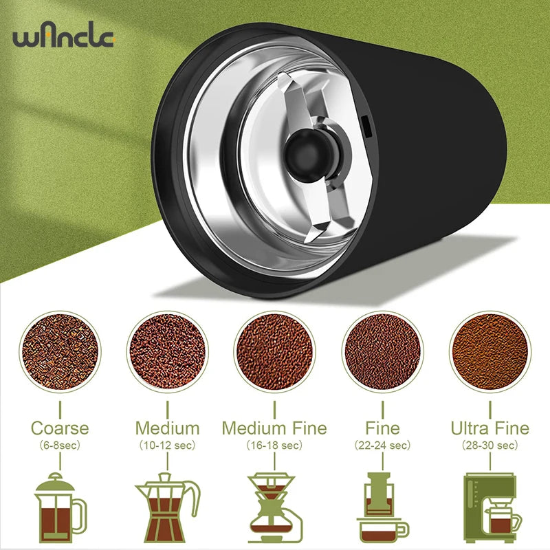 200w High-Power Coffee Grinder for Freshly Ground Coffee