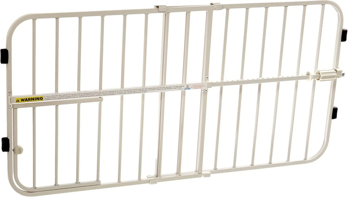 Extra Tall Metal Expandable Pet Gate with Small Door