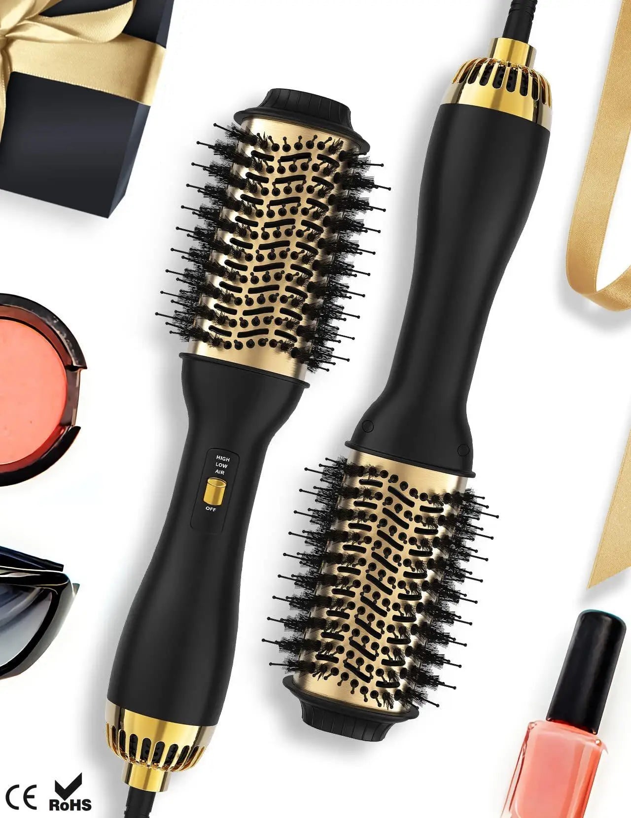 4 In 1 Hot Air Brush Styling Comb for Effortless Hair Care