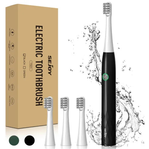 Sejoy Sonic Electric Toothbrush with 12 Brush Heads