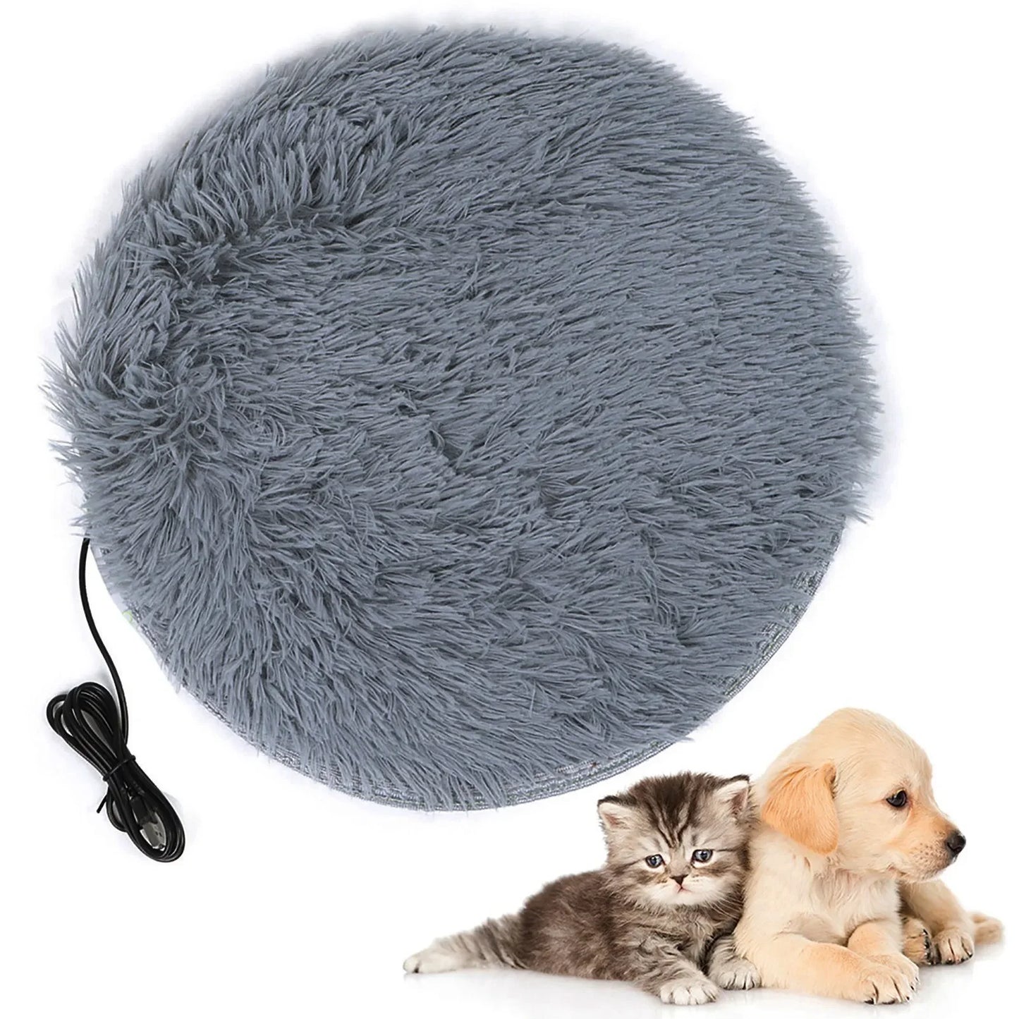 Cat Heating Mat Plush Electric Blanket for Small Pets