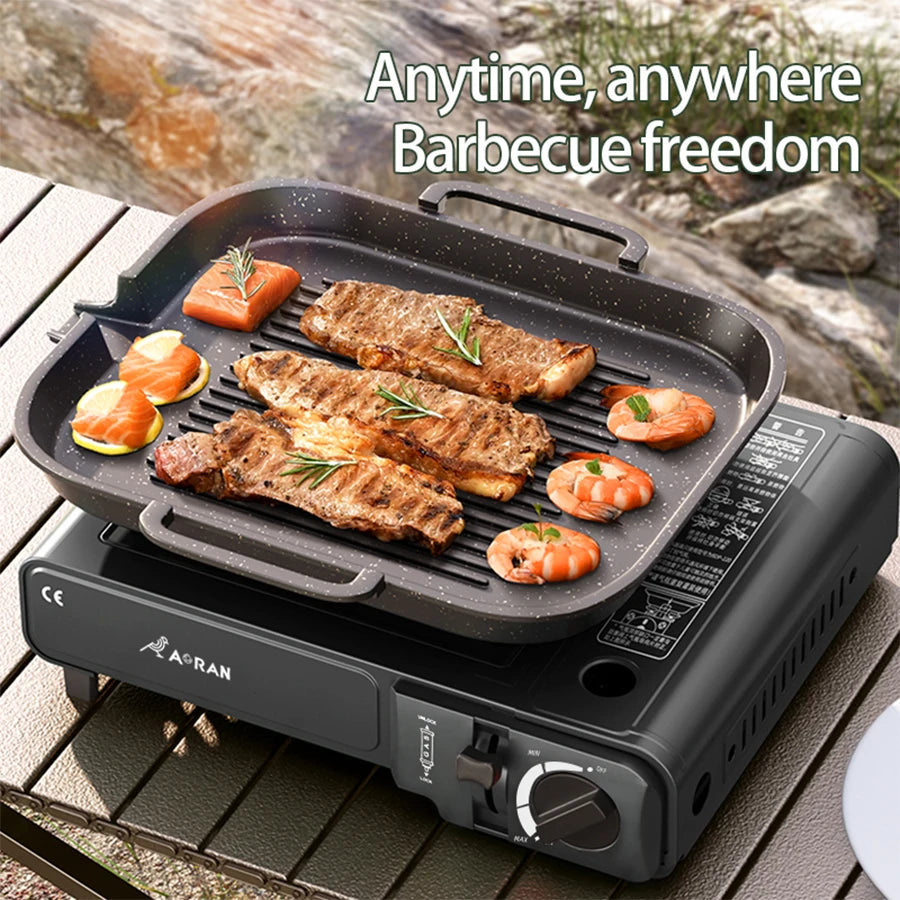 Compact Outdoor Portable Stove Grill for Camping Use