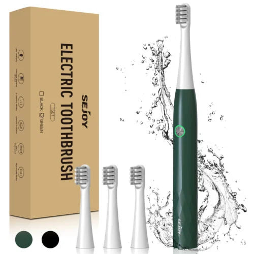 Sejoy Sonic Electric Toothbrush with 12 Brush Heads