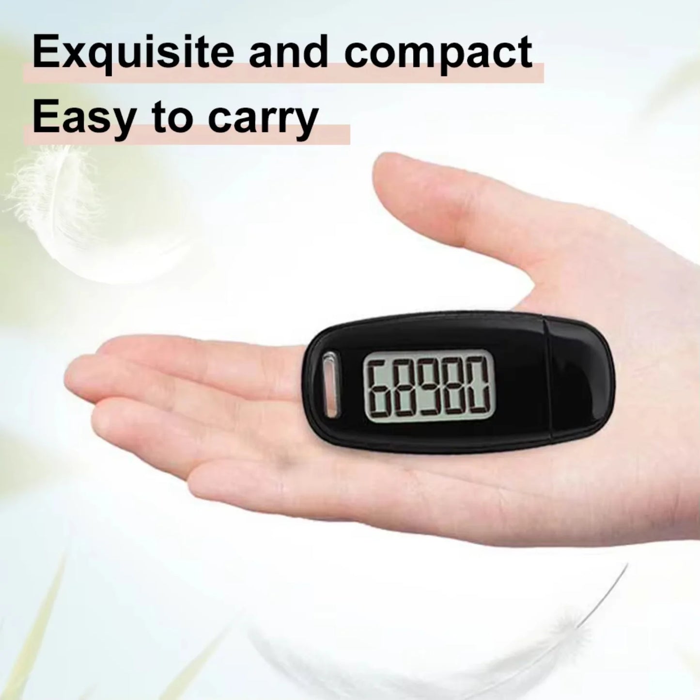 3D Pedometer Portable Digital Pedometer USB Rechargeable