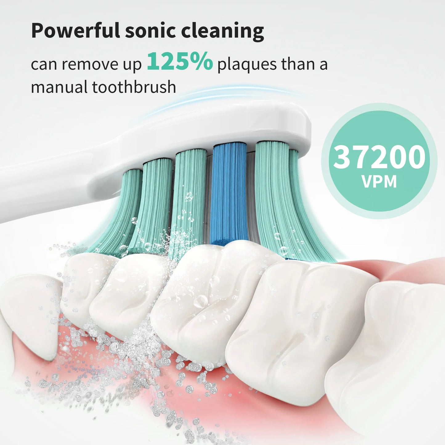 Sejoy Sonic Electric Toothbrush with 12 Brush Heads