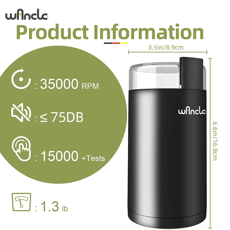 200w High-Power Coffee Grinder for Freshly Ground Coffee